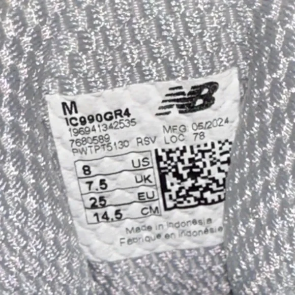 Pre-owned New Balance Kids' Black and Gray 999v4 Sneakers - Picture 10 of 14